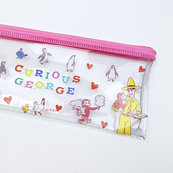 おさるのジョージ PVCペンポーチ (アニマル) 文具 日本製