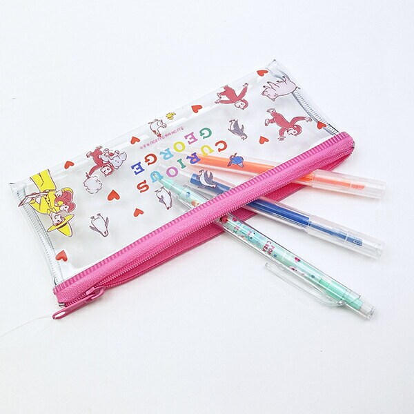 おさるのジョージ PVCペンポーチ (アニマル) 文具 日本製