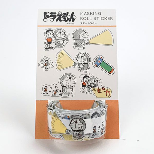 ドラえもん マスキングロールステッカー スモールライト シール ステッカー 手帳 学校 オフィス