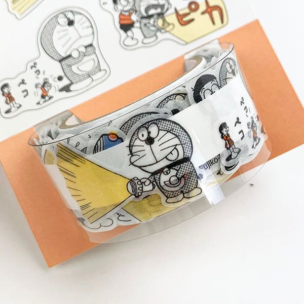 ドラえもん マスキングロールステッカー スモールライト シール ステッカー 手帳 学校 オフィス