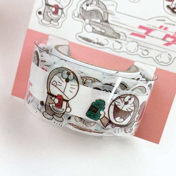 ドラえもん マスキングロールステッカー のろのろ、じたばた シール ステッカー 手帳 学校 オフィス