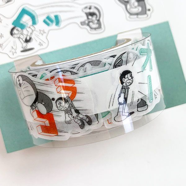 ドラえもん マスキングロールステッカー コエカタマリン シール ステッカー 手帳 学校 オフィス