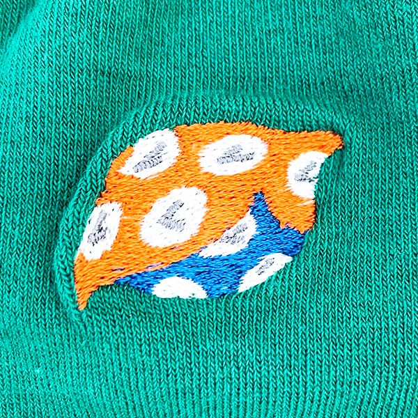 ドラえもん 刺繍靴下 タイムふろしき 緑 靴下 ルーム用品 ソックス