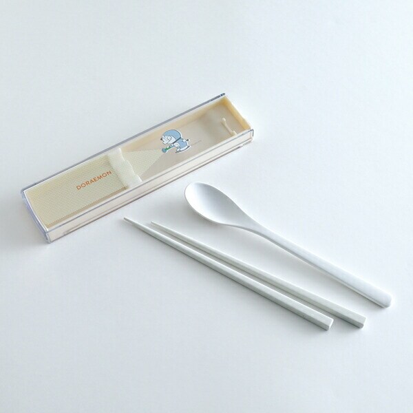 ドラえもん 抗菌箸・スプーンセット スモールライト 箸 カトラリー ランチ キッチン 学校 オフィス