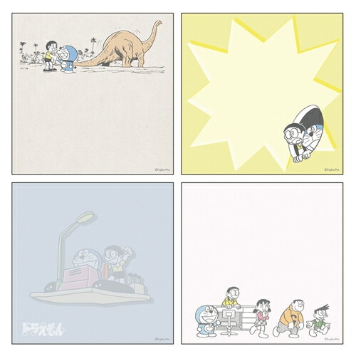 ドラえもん メモパッド・スクエア タイムマシン メモ帳 文具 学校 オフィス