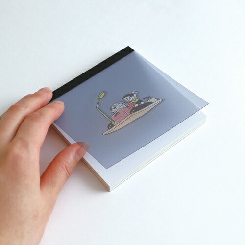 ドラえもん メモパッド・スクエア タイムマシン メモ帳 文具 学校 オフィス