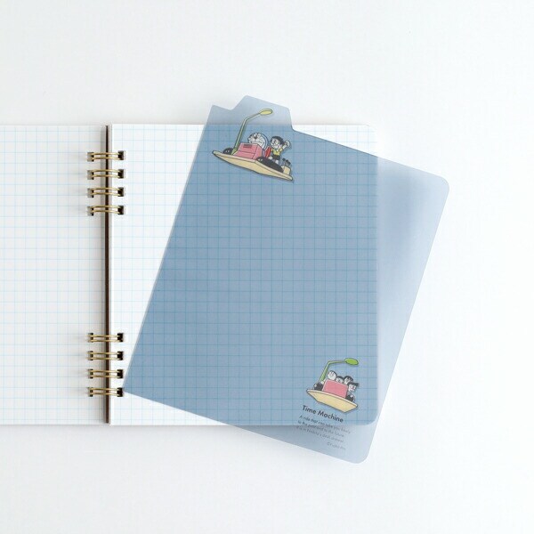 ドラえもん リングノート・スクエア用下敷き タイムマシン 文具 学校 オフィス