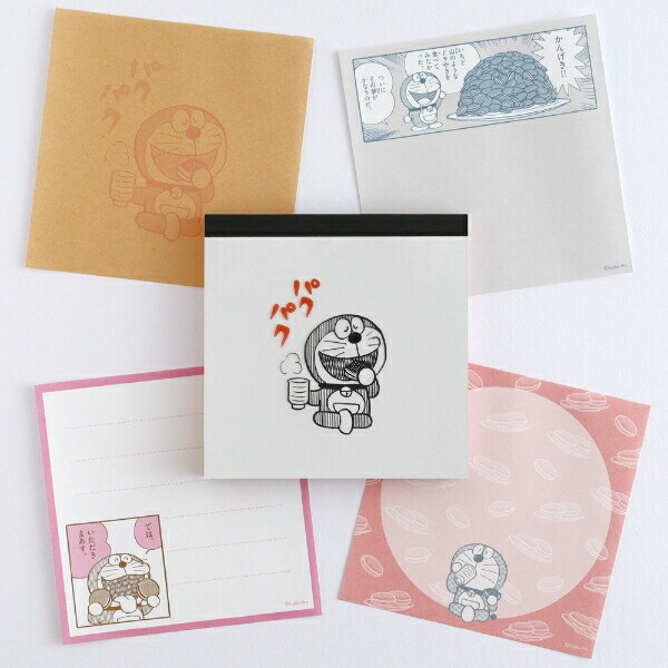 ドラえもん メモパッドスクエア パクパク 文具 日本製