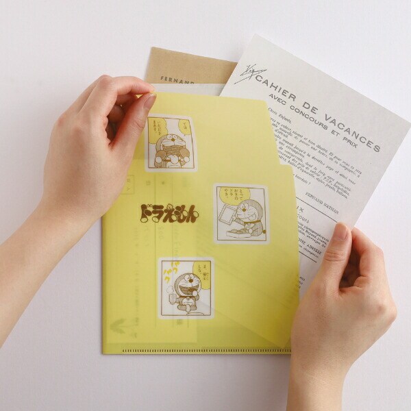 ドラえもん A5ポケットクリアファイル イエロー 文具 日本製