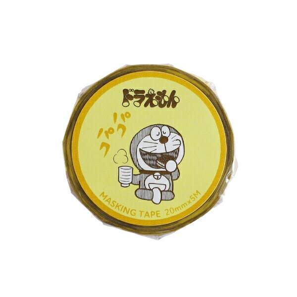 ドラえもん マスキングテープ (イエロー) 文具 日本製