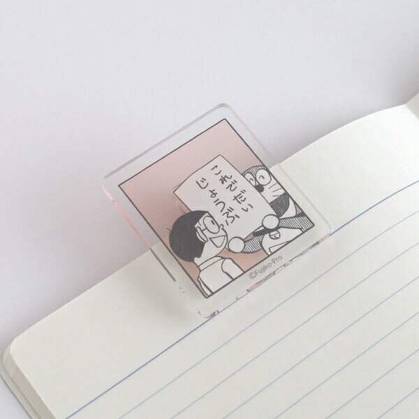 ドラえもん アクリルクリップ (コーラル) 文具 日本製