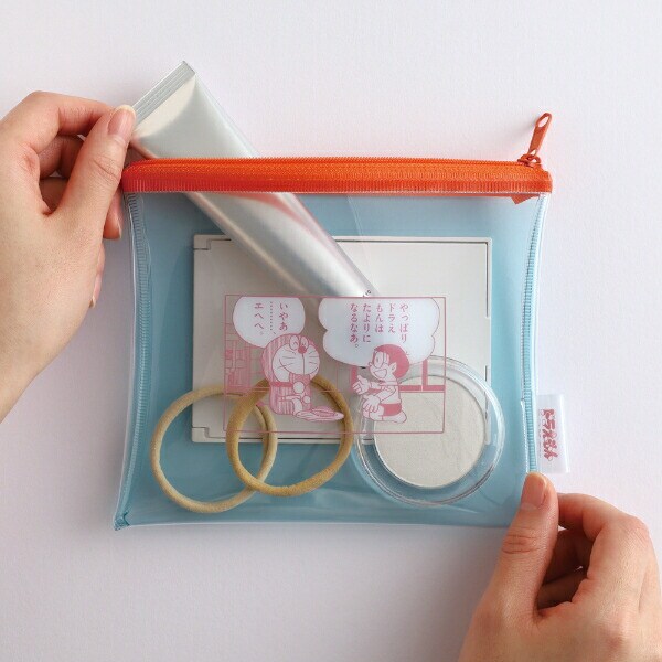 ドラえもん PVCポーチ (ブルー) 日本製