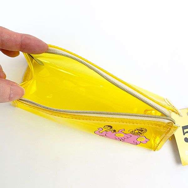 ドラえもん 三角ペンポーチ イエロー ペンケース 筆箱 ポーチ 学校 オフィス