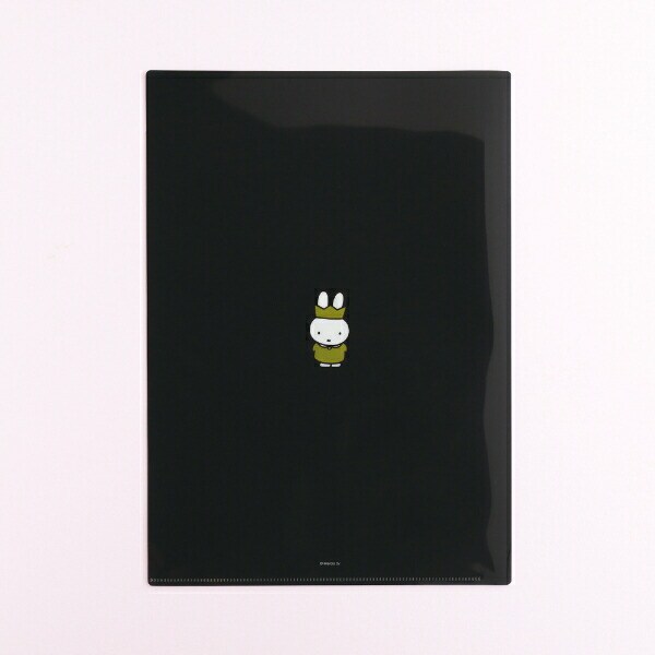ミッフィー miffy 70th A4ポケットクリアファイル(Black) 文具 日本製