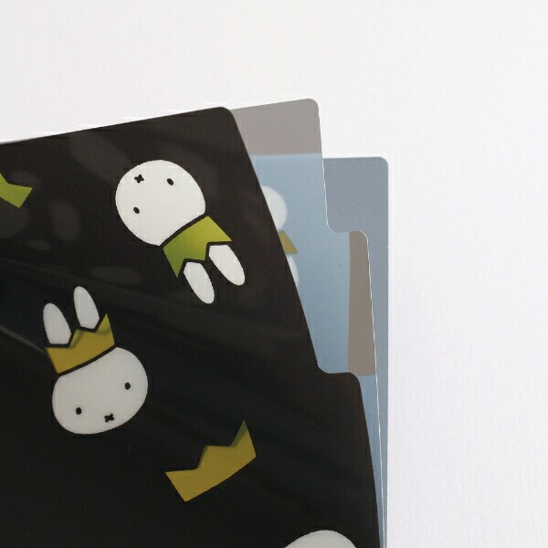 ミッフィー miffy 70th A4ポケットクリアファイル(Black) 文具 日本製