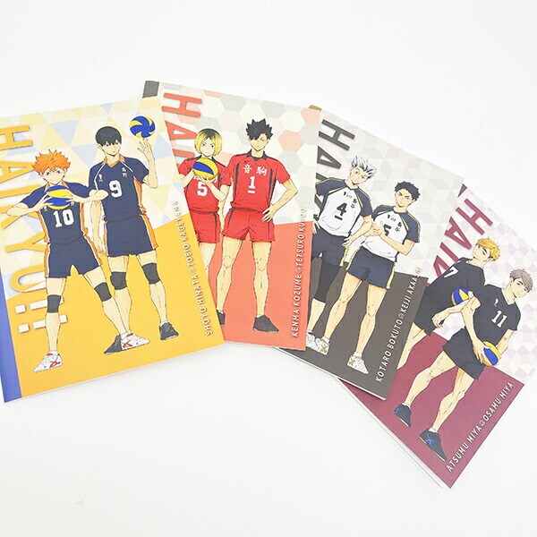 ハイキュー！！ 烏野高校(日向・影山) A5綴じノート 文具 日本製