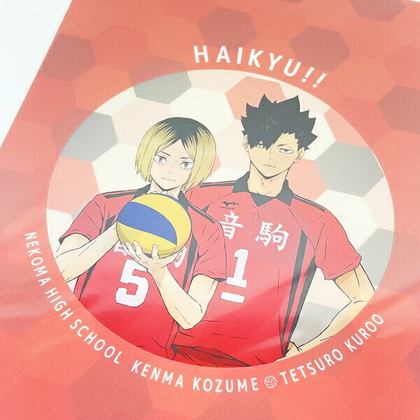 ハイキュー！！ 音駒高校(黒尾・狐爪) A4ポケットクリアファイル 文具 日本製