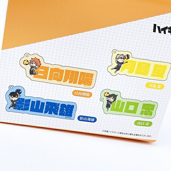 ハイキュー！！ トレーディングアクリルネームブロックキーホルダー 全8種 コンプリートBOX