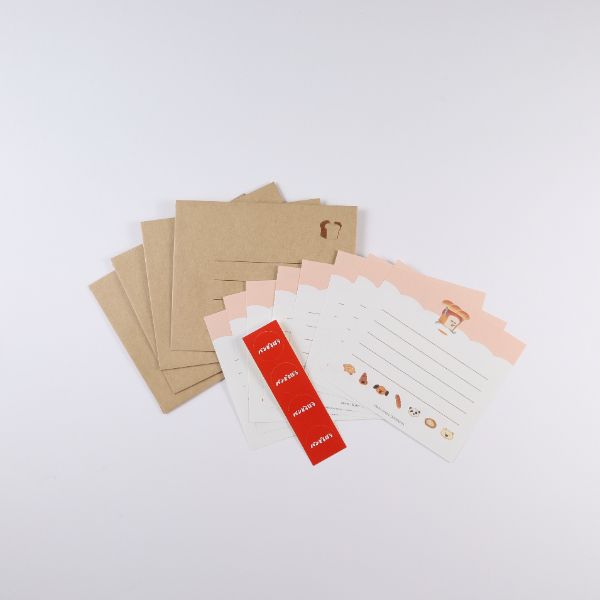 パンどろぼう レターセット パンがずらり    日本製