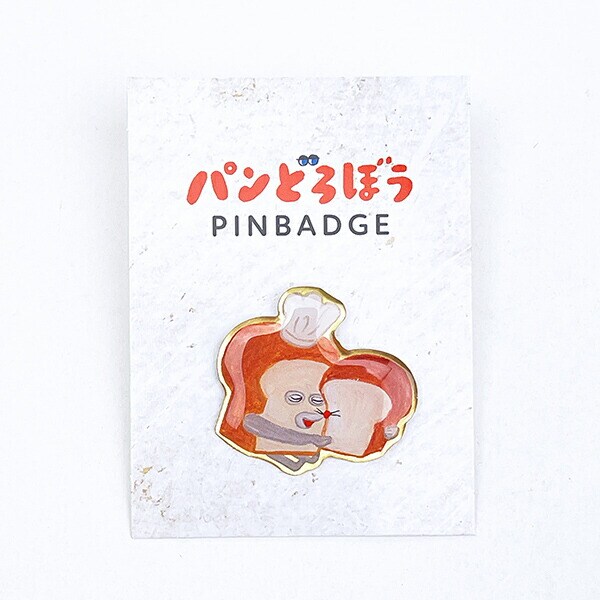 パンどろぼう ピンバッジ (すりすり) バッチ