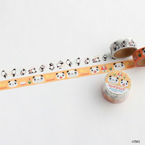 パンダコパンダ マスキングテープ2個セット(おやこ) 文具 日本製