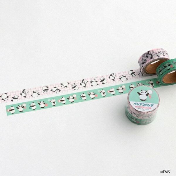 パンダコパンダ マスキングテープ2個セット(パンちゃん) 文具 日本製
