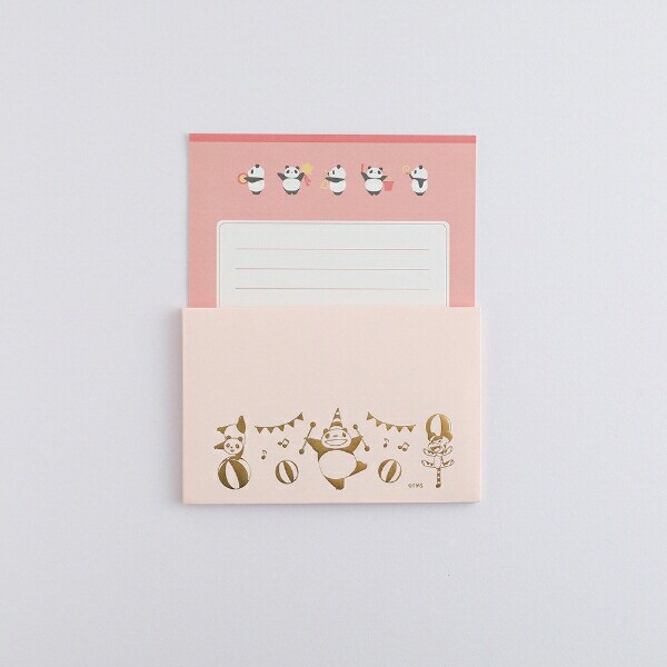 パンダコパンダ 金箔レターセット (サーカス) 文具 日本製