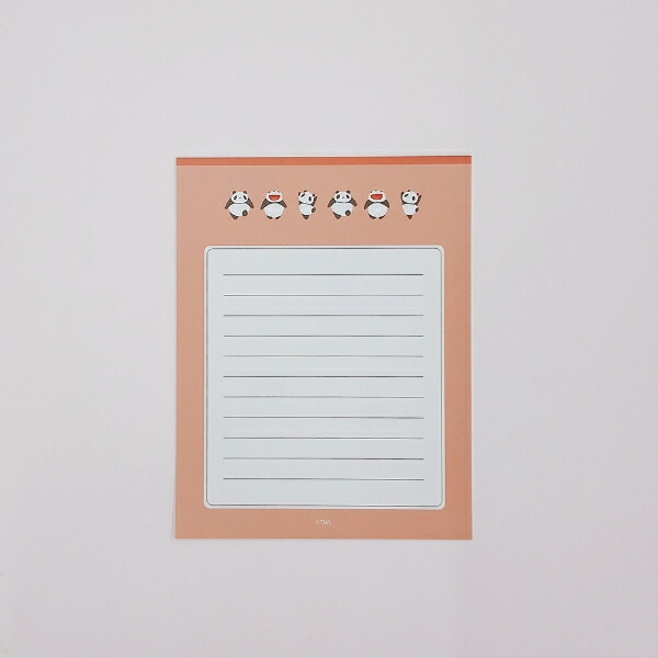 パンダコパンダ 金箔レターセット (らくがき) 文具 日本製