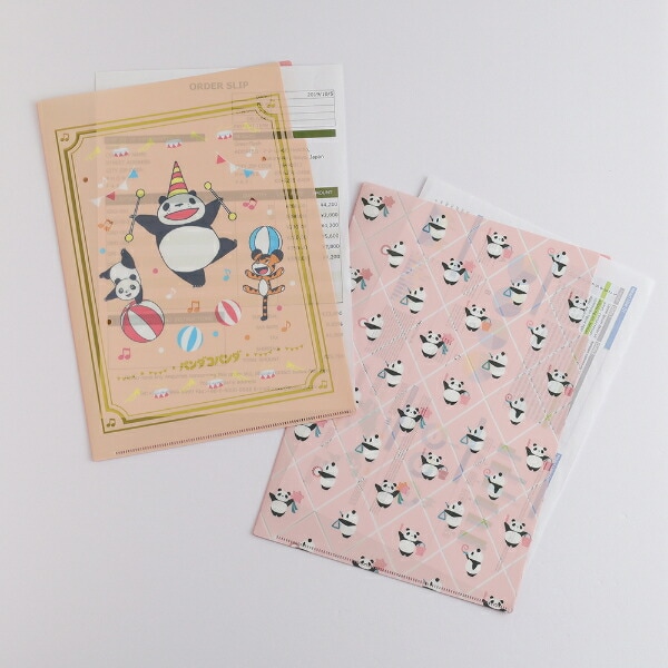 パンダコパンダ A4 ポケットクリアファイル (おんがく) 文具 日本製