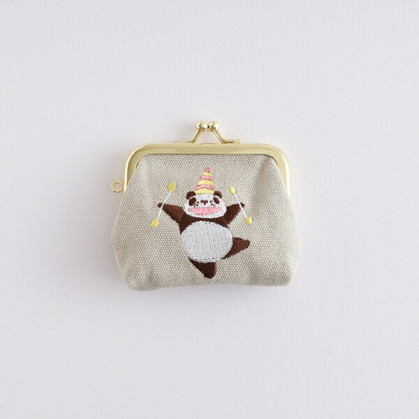 パンダコパンダ 刺繍ミニがま口 (サーカス)