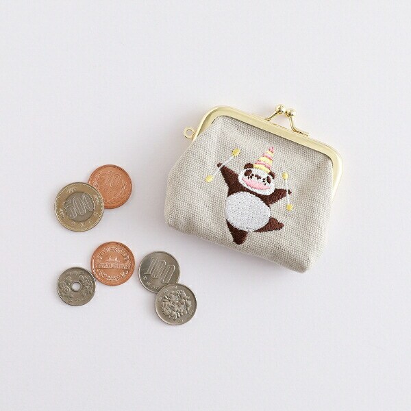パンダコパンダ 刺繍ミニがま口 (サーカス)