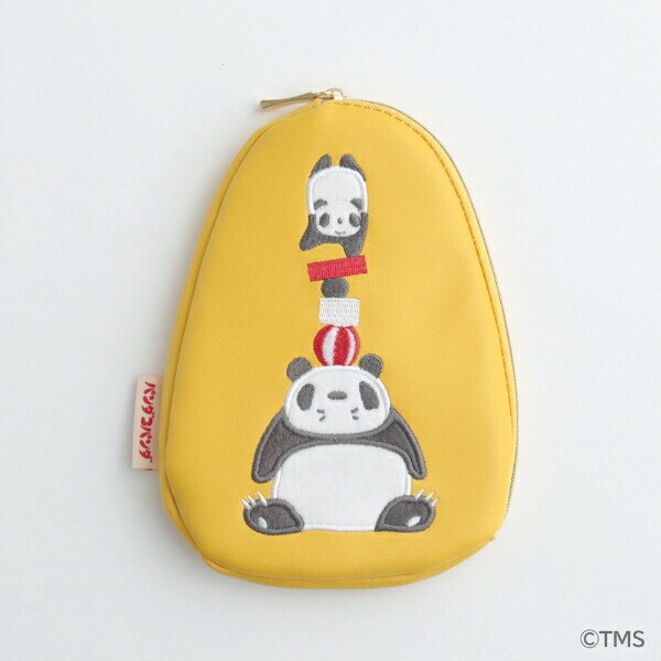 パンダコパンダ ダイカットボアポーチ (イエロー)