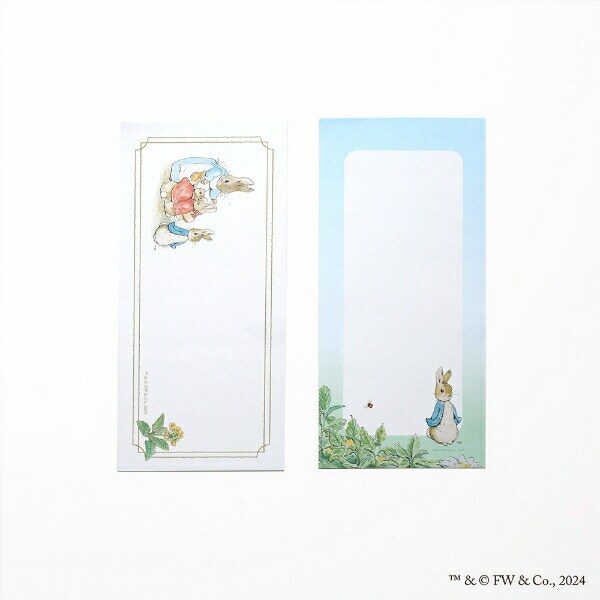 ピーターラビット 一筆箋（ブルー） 文具 日本製