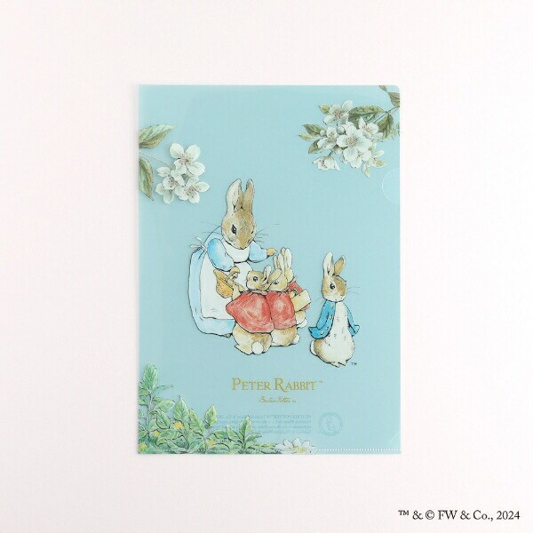ピーターラビット A4クリアファイル（ブルー） 文具 日本製
