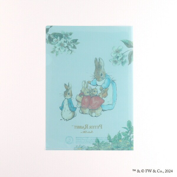 ピーターラビット A4クリアファイル（ブルー） 文具 日本製