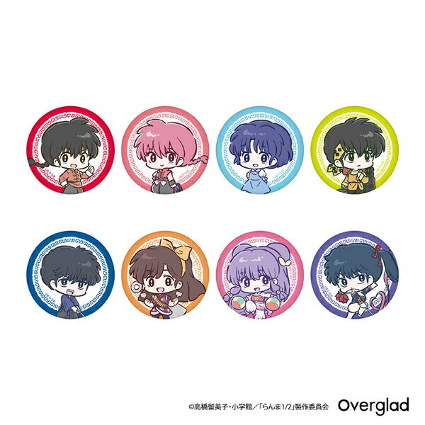 らんま1/2 デフォルメver. トレーディング缶バッジ 8種類コンプリートBOX