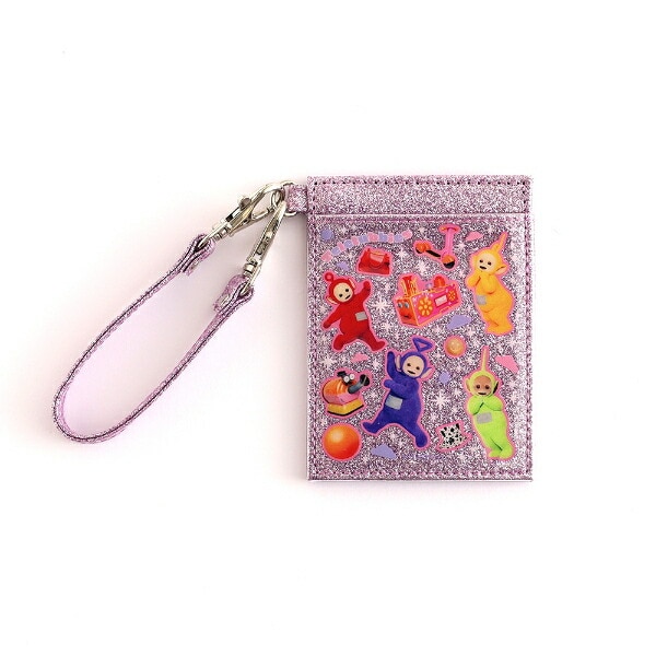 テレタビーズ グリッターパスケース 定期入れ パープル