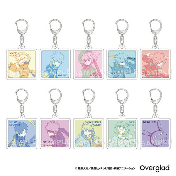 ワールドトリガー トレーディングスクエアキーホルダー 全10種 コンプリートBOX Mixing Colors 日本製