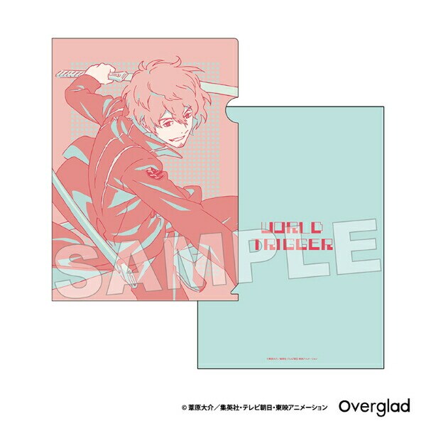 ワールドトリガー 太刀川慶 A4クリアファイル (レッド×グリーン) Mixing Colors 文具 日本製