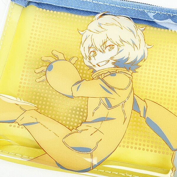ワールドトリガー 空閑遊真 PVCポーチ (イエロー×ブルー) Mixing Colors