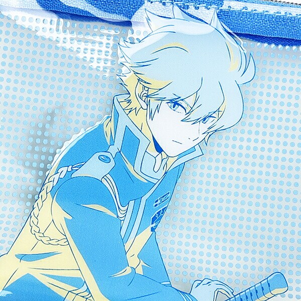 ワールドトリガー ヒュース PVCポーチ (ブルー) Mixing Colors