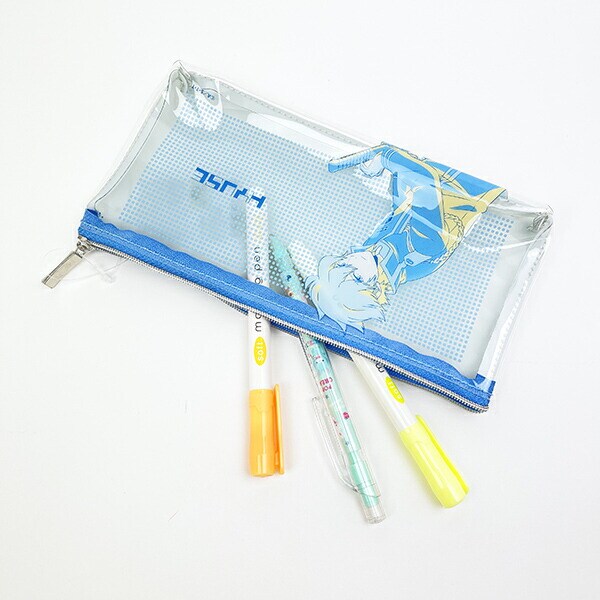 ワールドトリガー ヒュース PVCポーチ (ブルー) Mixing Colors