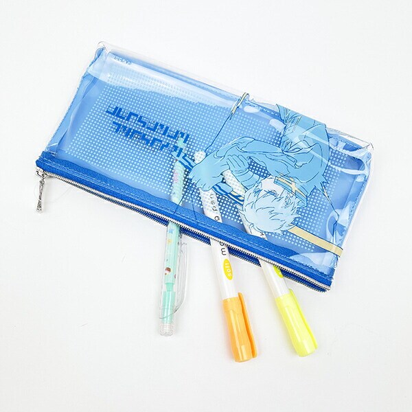 ワールドトリガー 烏丸京介 PVCポーチ (ブルー) Mixing Colors