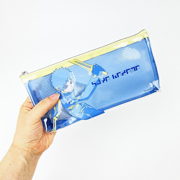 ワールドトリガー 風間蒼也 PVCポーチ (ブルー×イエロー) Mixing Colors