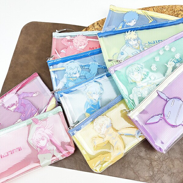 ワールドトリガー 風間蒼也 PVCポーチ (ブルー×イエロー) Mixing Colors