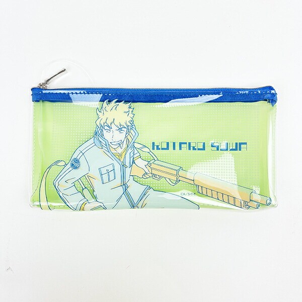 ワールドトリガー 諏訪洸太郎 PVCポーチ (グリーン×ブルー) Mixing Colors