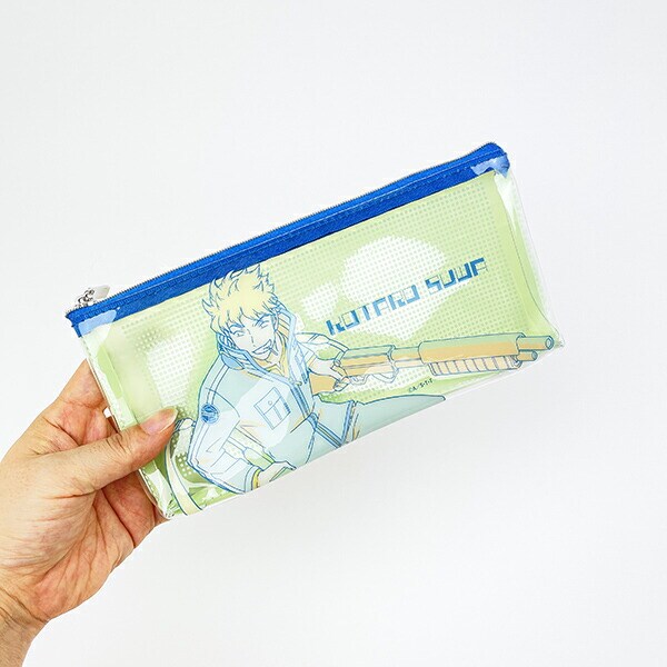 ワールドトリガー 諏訪洸太郎 PVCポーチ (グリーン×ブルー) Mixing Colors