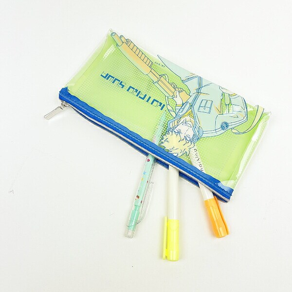 ワールドトリガー 諏訪洸太郎 PVCポーチ (グリーン×ブルー) Mixing Colors