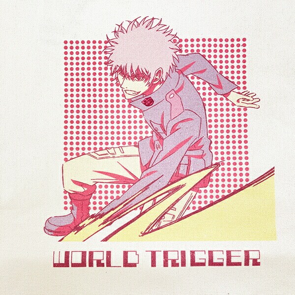 ワールドトリガー 影浦雅人 トートバッグ (レッド) Mixing Colors