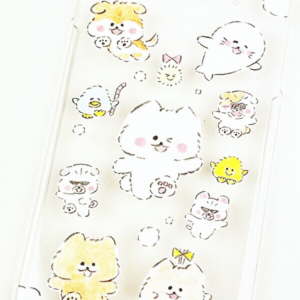 ほわころくらぶ スマートフォンケースiPhone7/8/SE2/SE3 なかま スマホ カバー